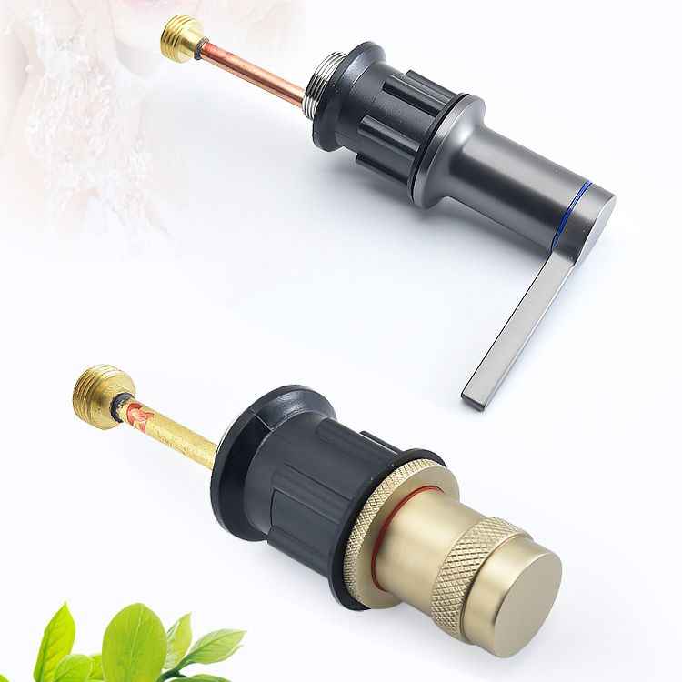 7.28" H Luxury Vanity Sink Faucet 3-hole Circular Bathroom Faucet