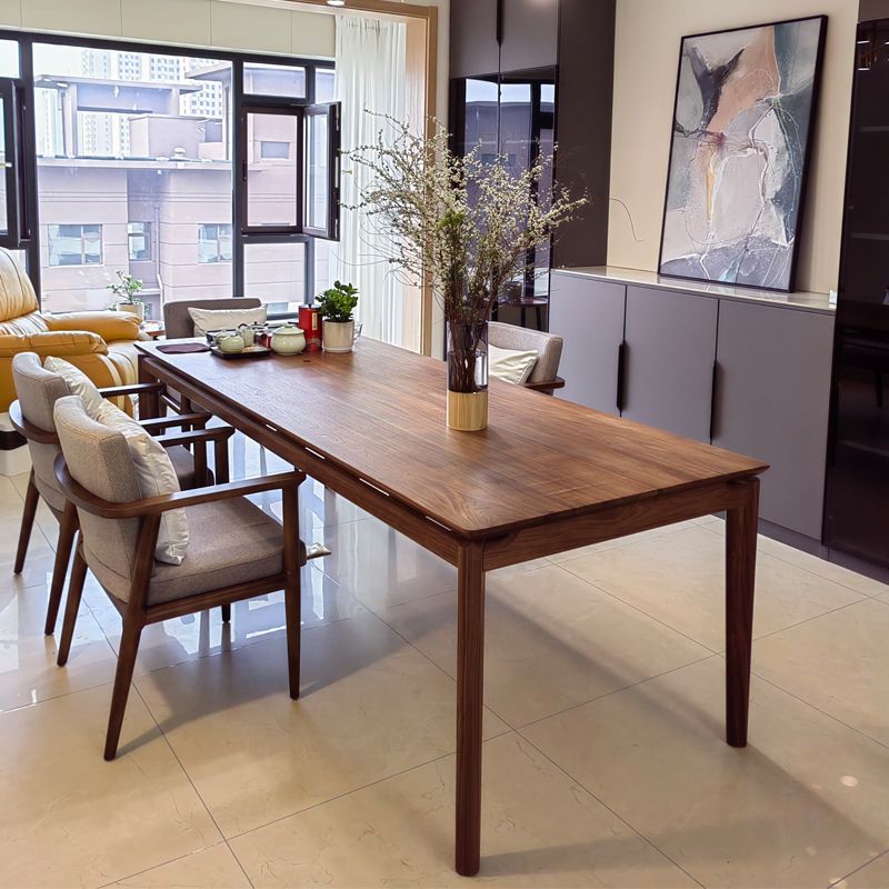 Rectangle Dining Table Cherry Wooden Table for Kitchen Dining Room