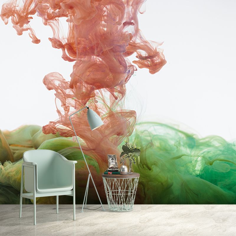 Contemporary Ink Fusion Murals Wallpaper Mildew Resistant Wall Murals for Home