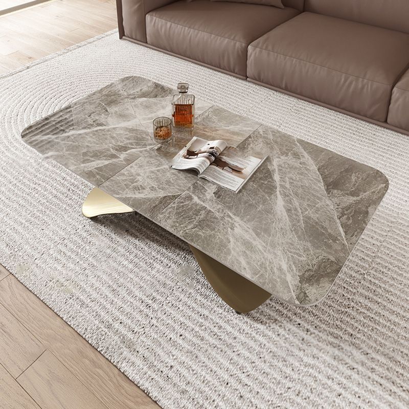 No Distressing Slate Coffee Table Rectangle Cocktail Table for Bedroom