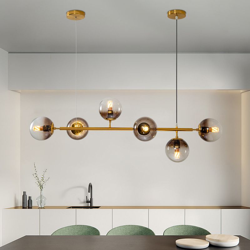 Modern Style Island Light Glass Hanging Light for Dining Room