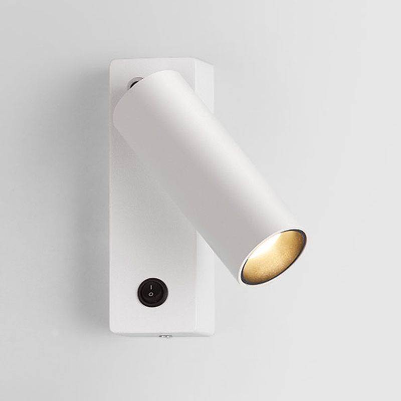 Aluminum Cylinder Wall Sconce Lighting Modern Style 1-Light Wall Lamp Fixtures