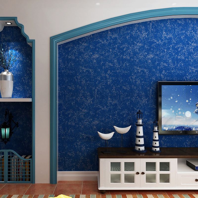 Stain Resistant Mottled Wallpaper Non-Woven Cloth Retro Style Wall Decor for Home