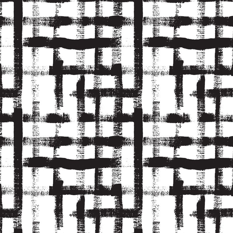 Modern Geometric Wall Mural Non-Woven Stain Resistant Black and White Wall Art for Home