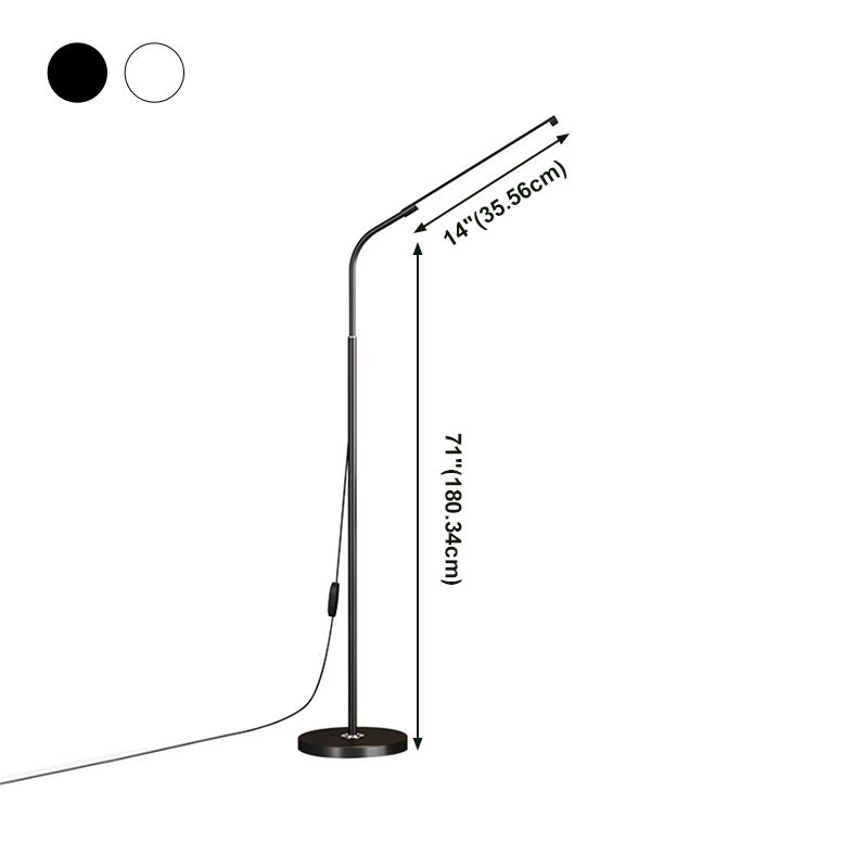 1 licht lineaire vloerlampen modernisme metalen standaardlamp voor woonkamer