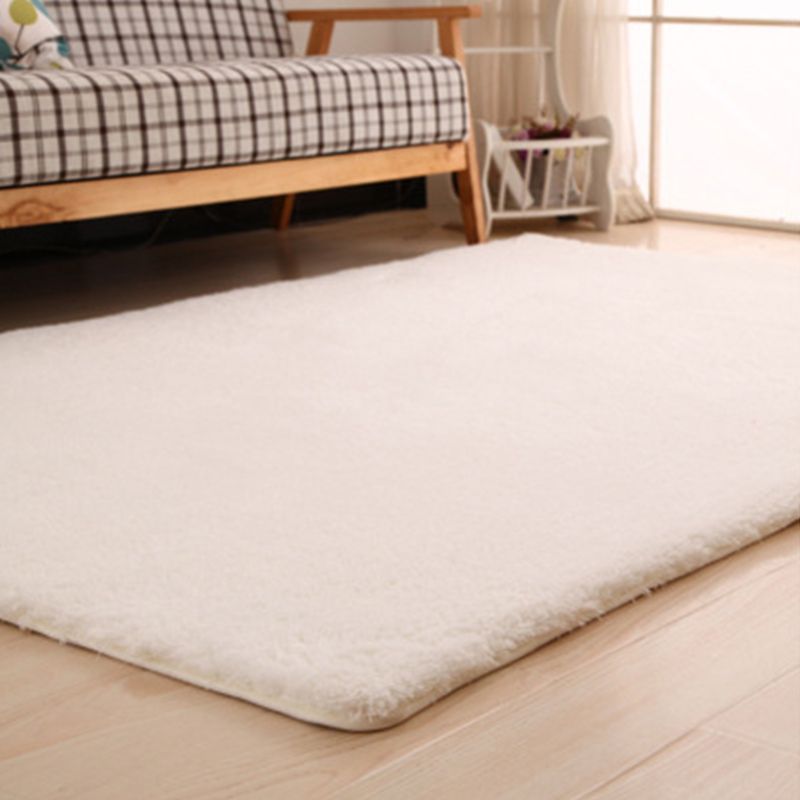 Tapis de couleur unie mignonne en acrylique multicolo