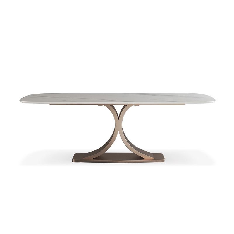 Nordic Sintered Stone Top Dining Set Rectangle 1/4/5/6 Pieces Dining Room Table Set