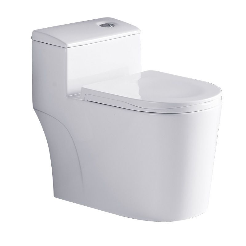 Contemporary All-In-One Toilet White Toilet Bowl with Toilet Seat