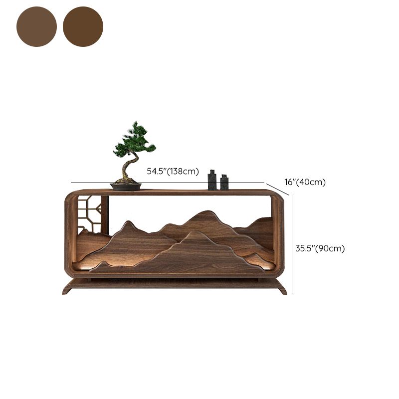 Rectangle Shape Contemporary Console Table Solid Wood Console Sofa Table
