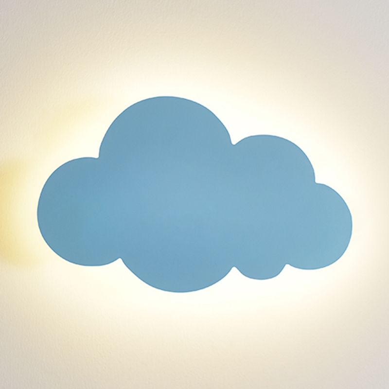 Cartoon semplicità nuvola a parete leggera Montaggio a parete metallico Lampada per camera da letto