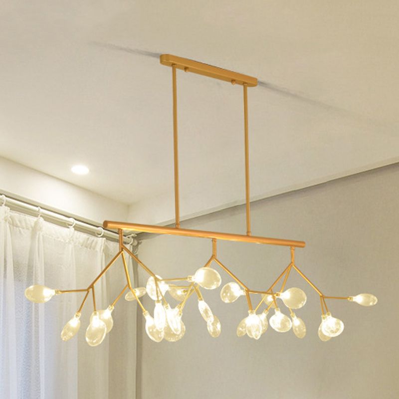 Modern Firefly Island Pendant Lighting Metal Multiple-Light Island Lighting