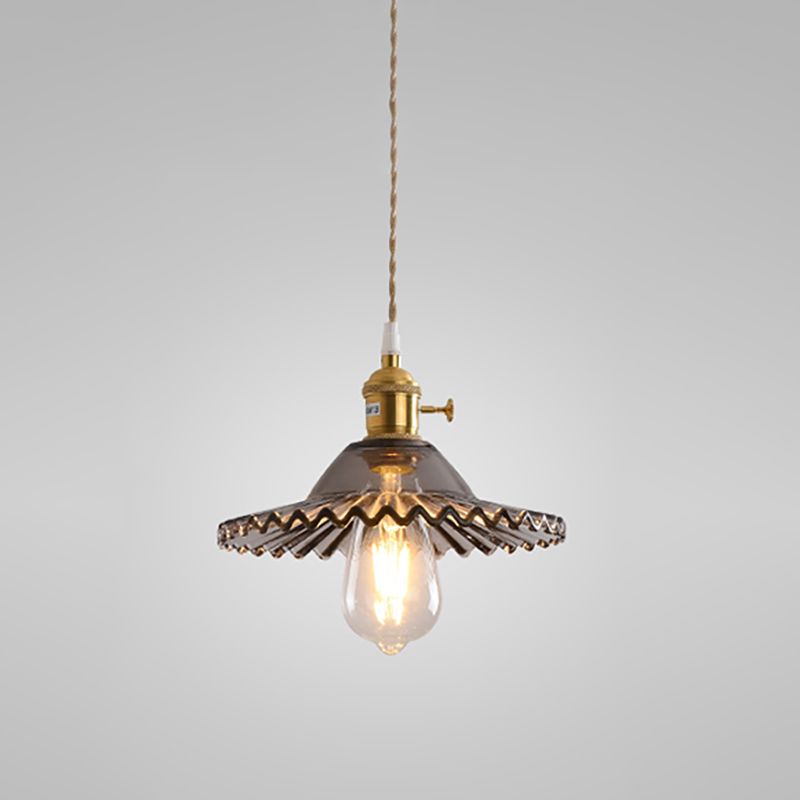 Moderne stijl potbedekking hangend glas 1 lichthangende lamp voor binnenruimtes