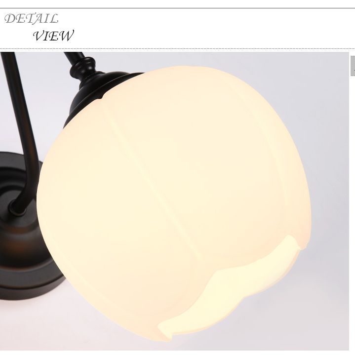 Gooseneck Wall Light Sconce Industrial Style Glass 1 Light Sconces