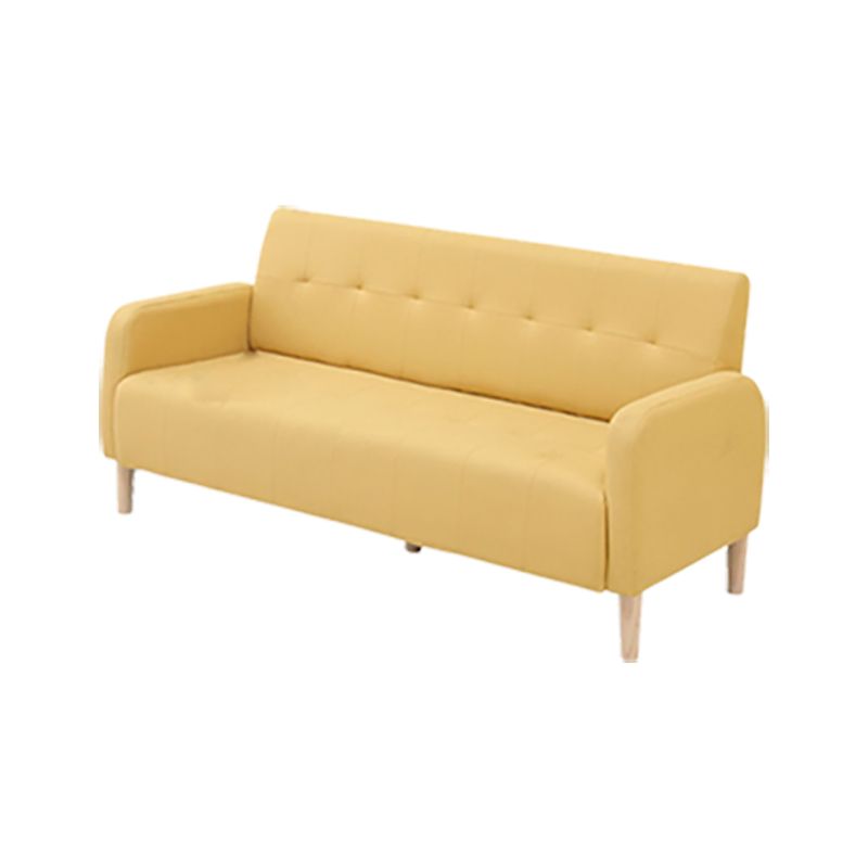 Scandinavian Settee Tufted Square Arm Living Room 3 Seater Seating