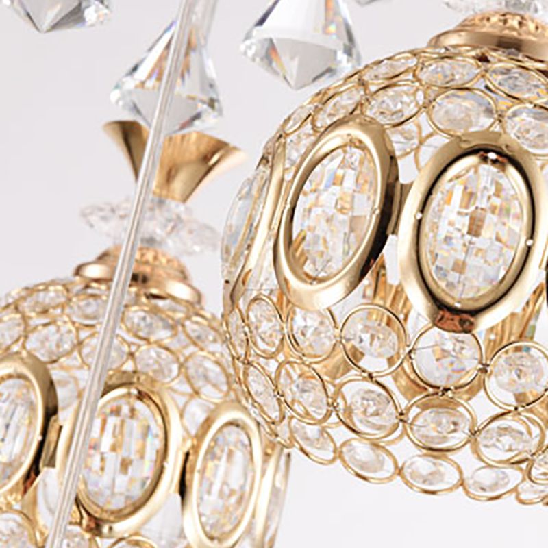 Globe hanglamp lamp armatuur moderne kristallen multi -light hangende lamp voor eetkamer