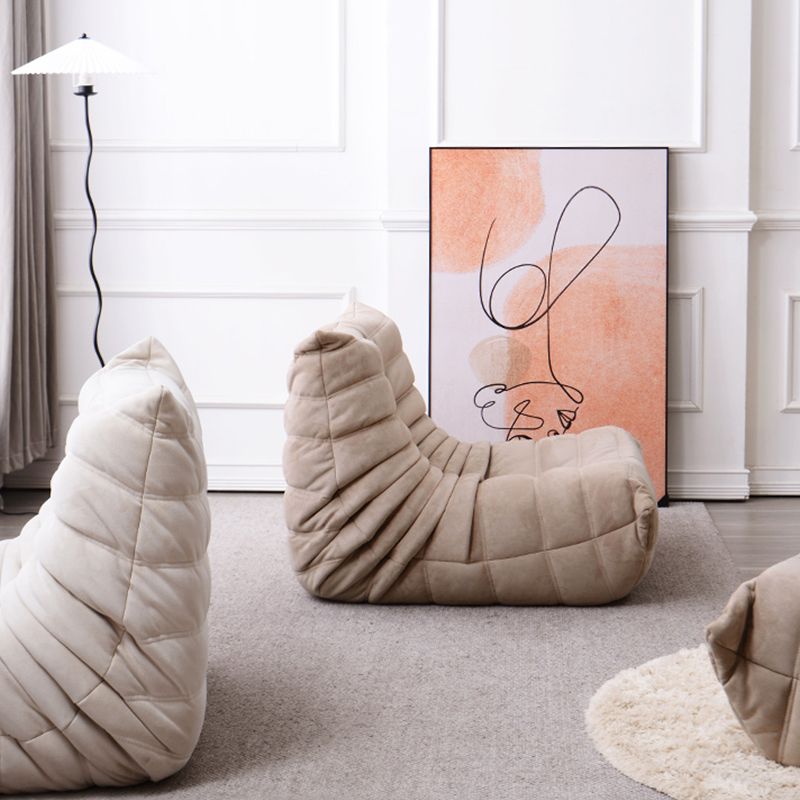 Contemporary Parsons Chair with Sewn Pillow Back Armless Chair