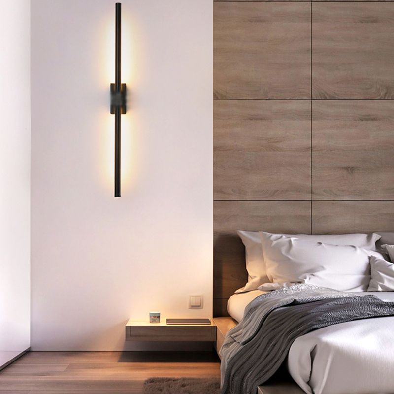Moderner Stil linearer LED -Wandlampe Metall 1 leichte Wandmontagelampen für Wohnzimmer
