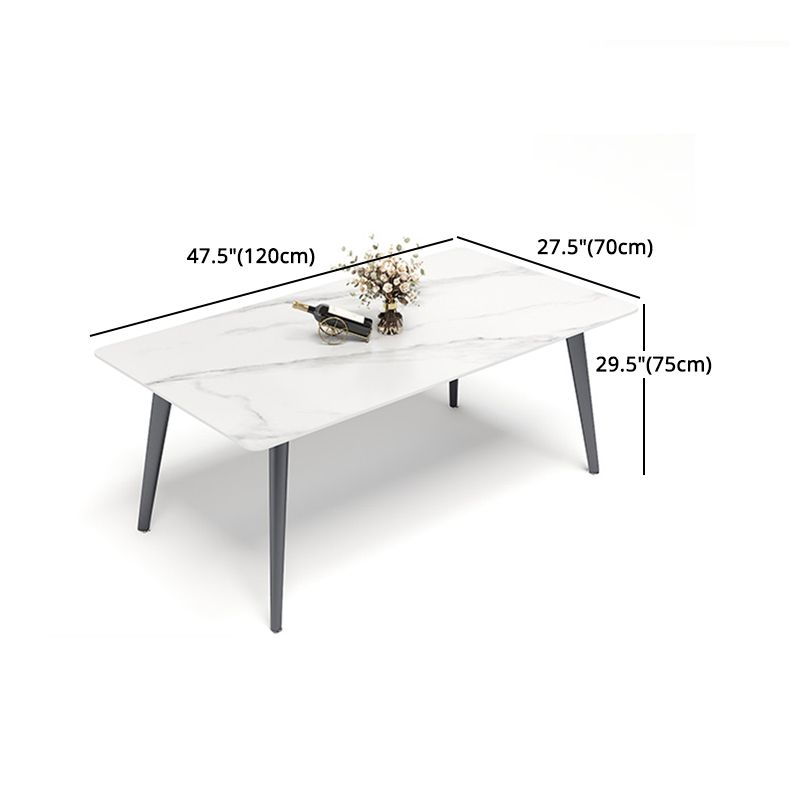 Minimalist 1/4/5/7 Pieces Dining Room Chair Set Sintered Stone Dining Table with Chairs