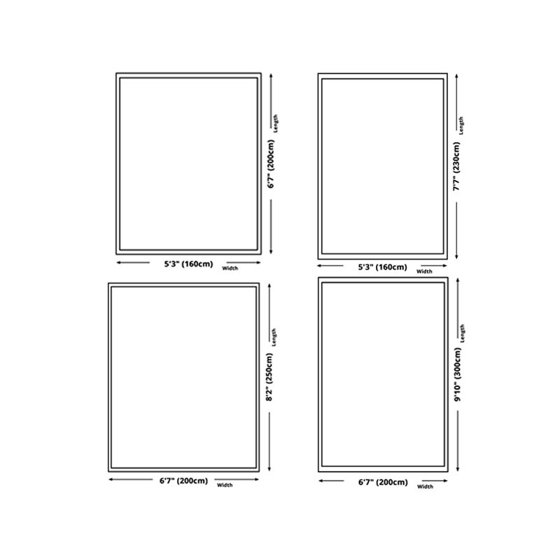 Dark Gray Modern Rug Polyester Graphic Rug Non-Slip Backing Rug for Home Decor