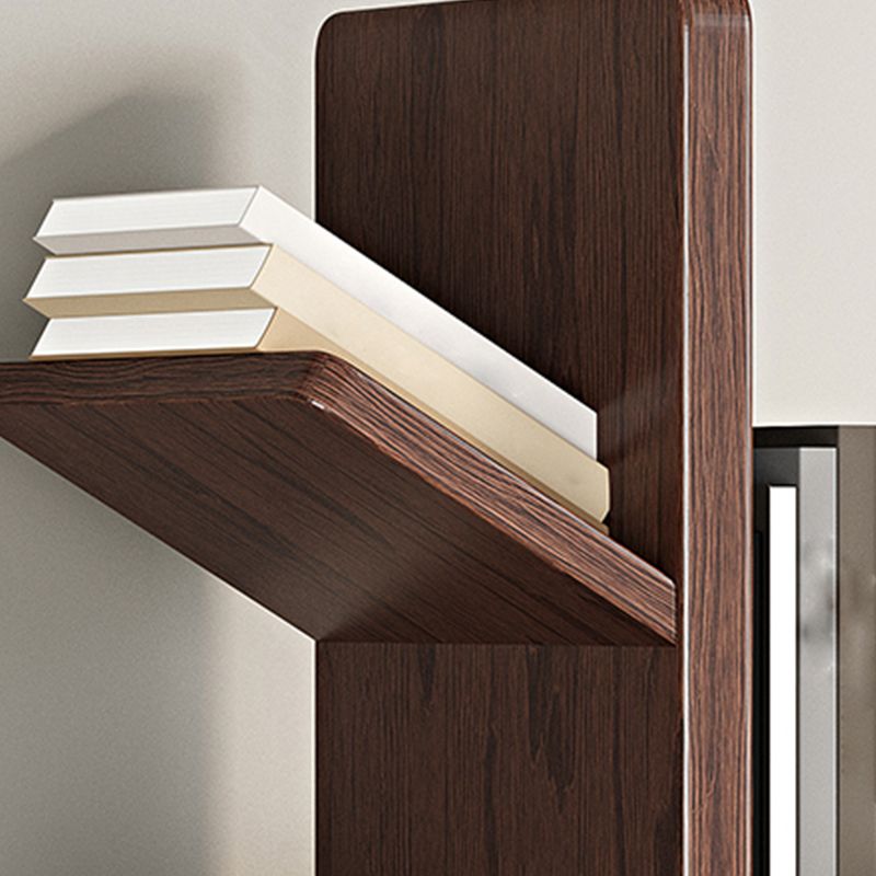 Geometry Rubberwood Bookshelf Modern Bedroom Bookcase with Shelf 22" W X 12" D