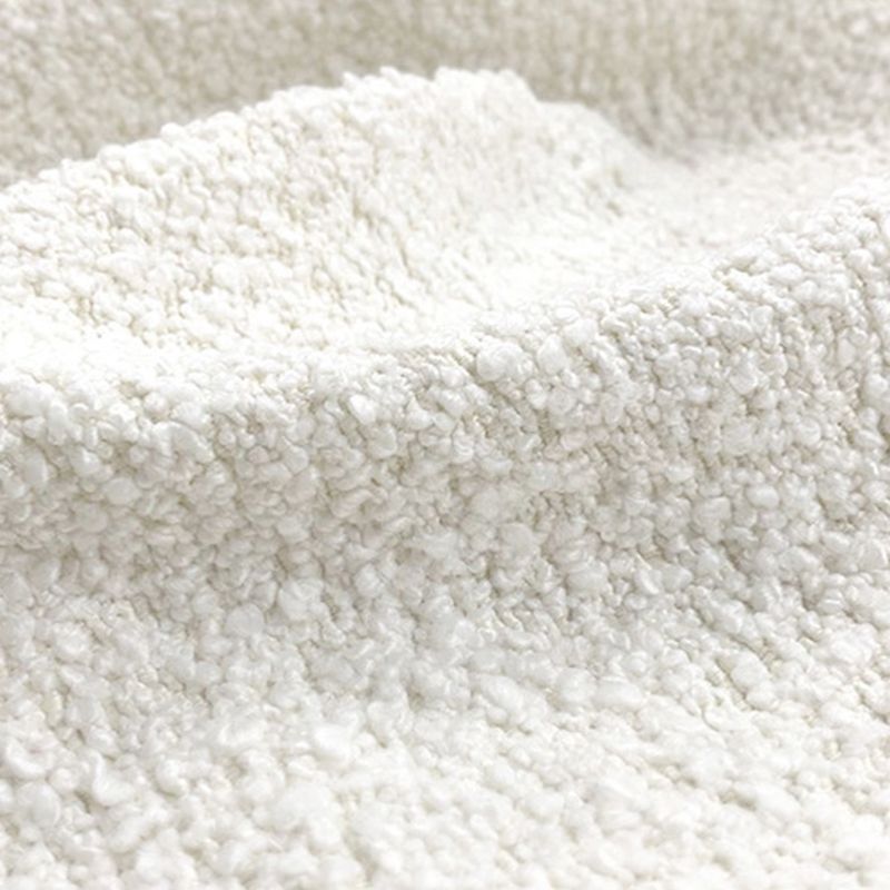 Scandinavian Curved Sectional Sofa Sloped Arm Sofa & Chaise with 3 Pillows