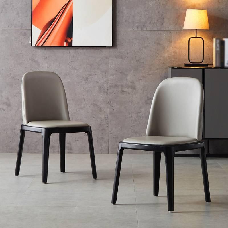 Silla de comedor de madera estilo Glam, silla individual sin brazos para cocina