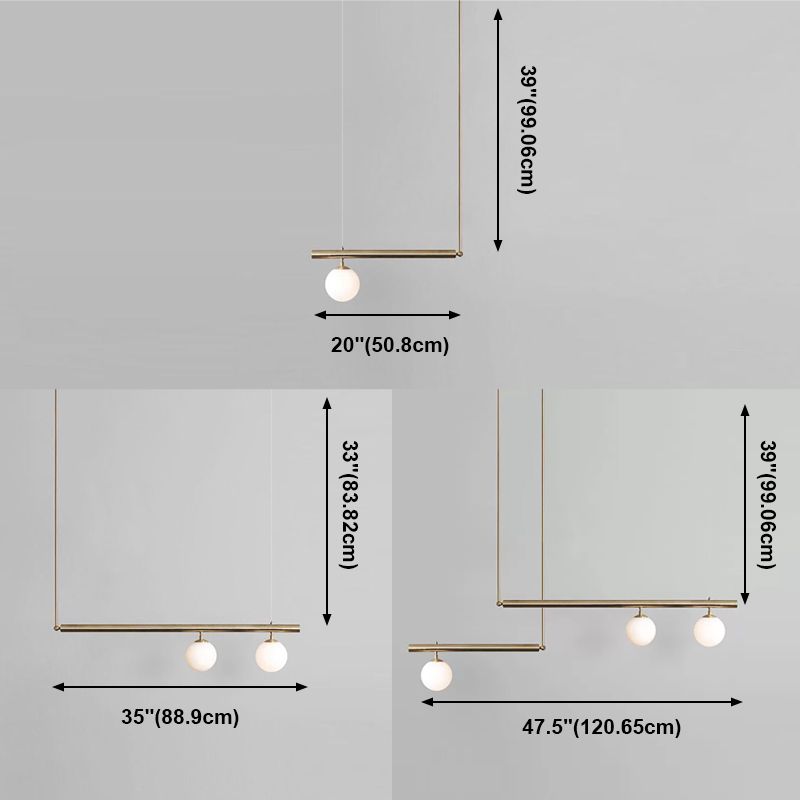 Globe Island Lighting Modern Lighting Chandelier Glass 3 Light Island Pendant Lights