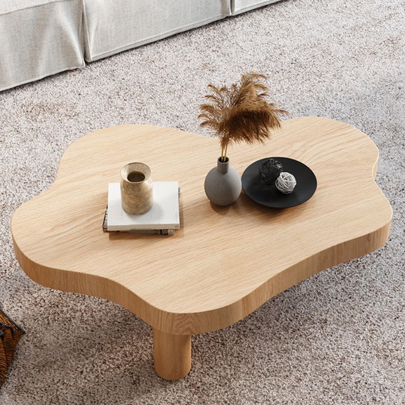 Scandinavian Solid Wood 3 Legs Coffee Cocktail Table - 15.75" H