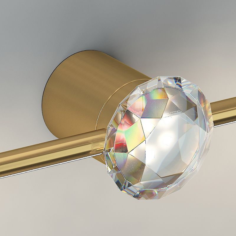 Modern LED Metal Wall Sconce Linear Shape Vanity Lamp with Acrylic Shade for Bathroom