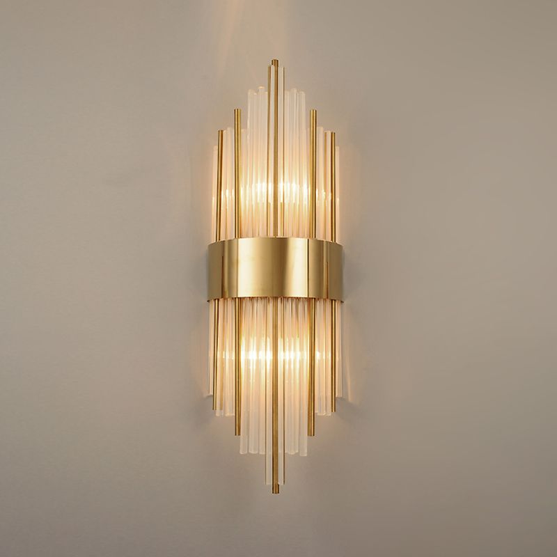 Postmoderne Stilkristallwandlicht geometrische Form Wandleuchten für Schlafzimmer