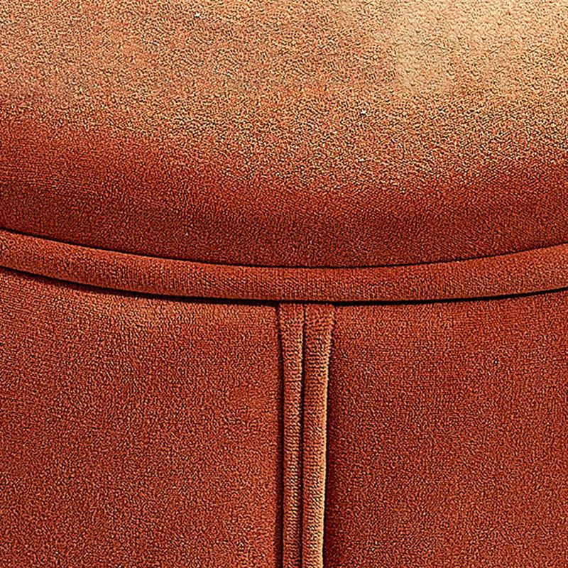 Modern Round Pouf Pure Color Tear Resistant Pouf for Drawing Room