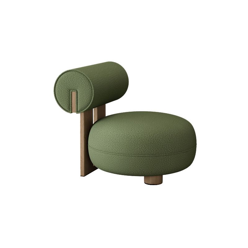 31.49" Wide Wool Curved Sofa Armless Sofa for Living Room, Apartment