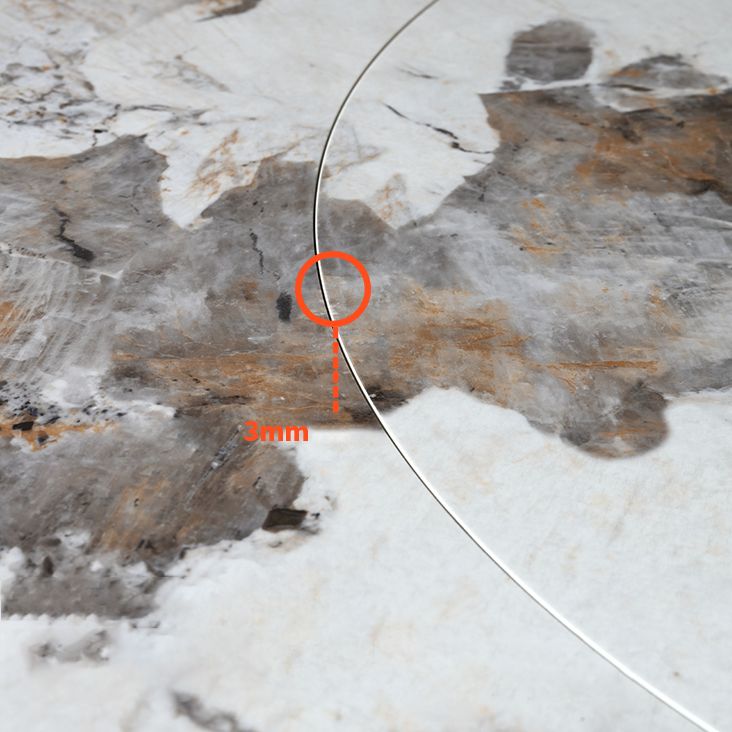 Moderner Stil Sintered Stone Top Dinette Set mit runden Tisch -Essmöbelset