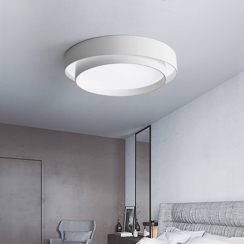 Lacquered Iron LED Ceiling Light in Modern Minimalist Style Acrylic Circular Ceiling Fixture