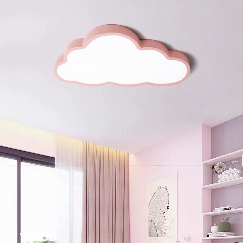 Acrylic Cloud Flushmount Ceiling Lamp Cartoon LED Flush Mount Light Fixture for Kids Room