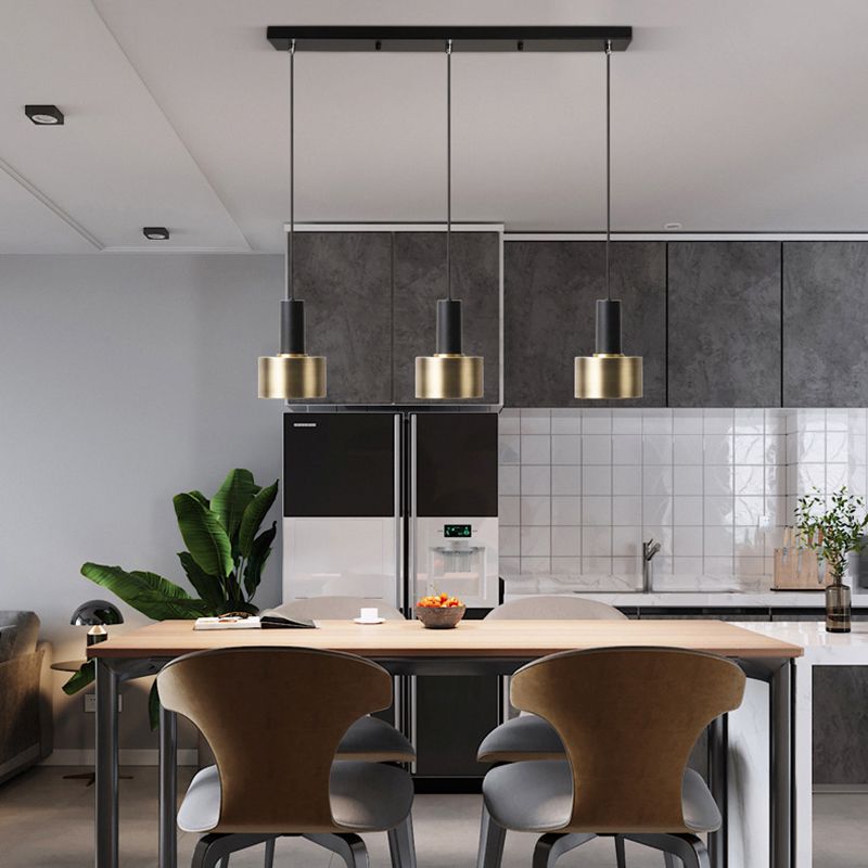 Household Metal Island Light Industrial Hanging Lighting Fixture for Dining Room