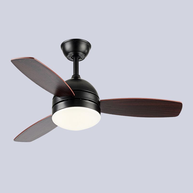 Metal Ceiling Fan Lighting Modern Style 1 Light Ceiling Fan Light for Bedroom