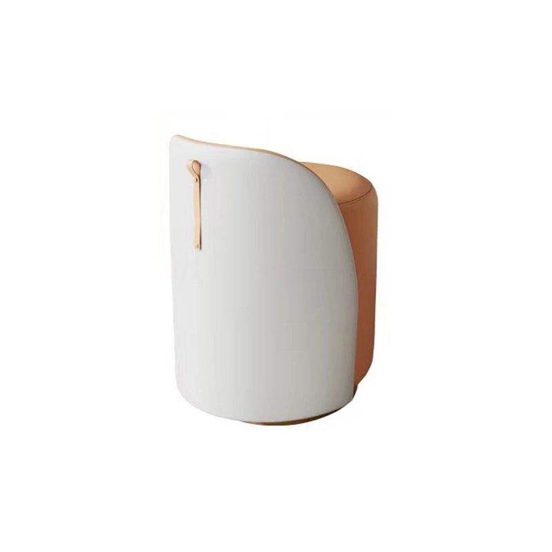 White Glam Vanity Dressing Table Set with Stool & 5 Storage Drawers