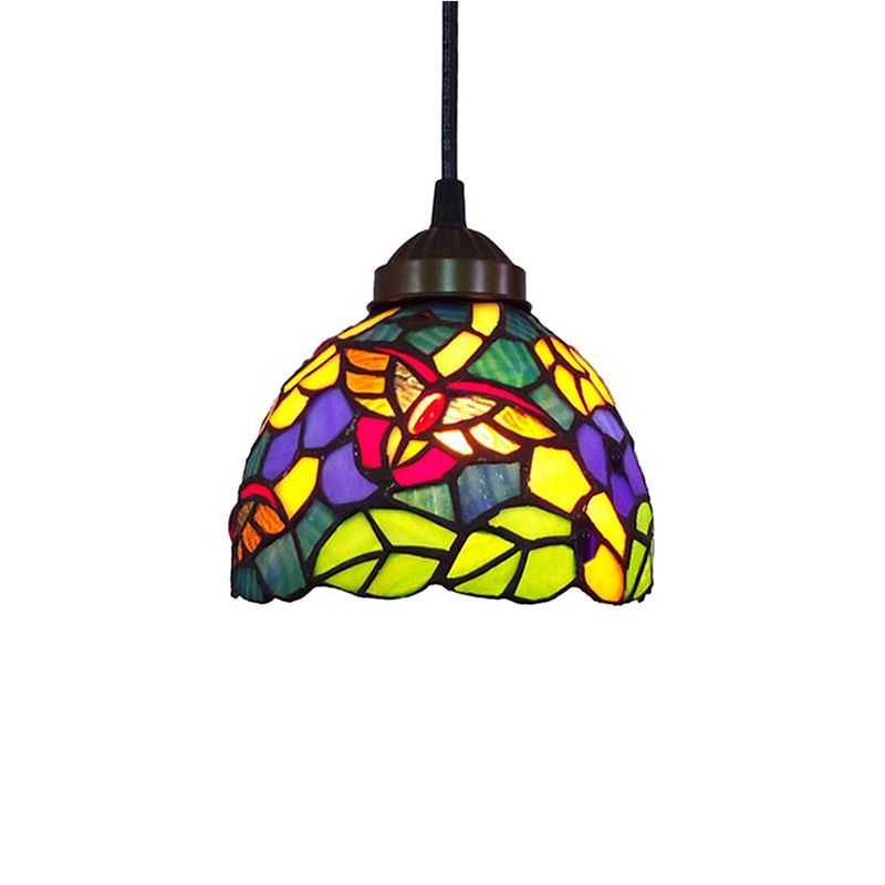 Dining Room Lighting Fixtures Tiffany, Stained Glass Dragonfly Ceiling Pendant Lamp