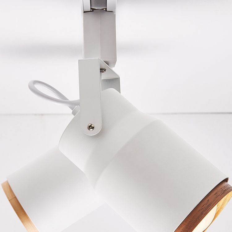 Assayeurs nordiques en métal et en bois Spotlighting Spotlighting Cylindricall Flush Plafond Éclairage de piste pour le foyer et la chambre