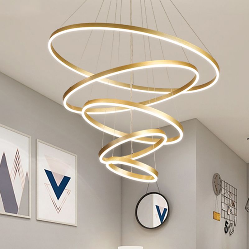 Noordse moderne minimalisme lichte luxe stijl led hanger kroonluchter licht voor eetkamer woonkamer