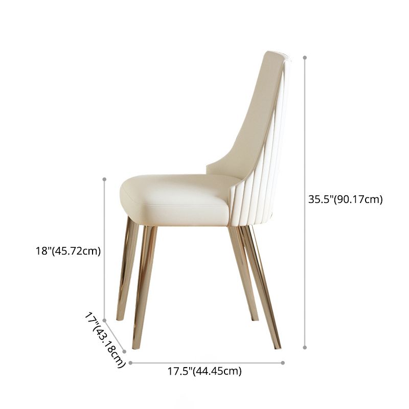 Glam Sintered Stone White Dining Room Set with Round Table Dining Table Furniture