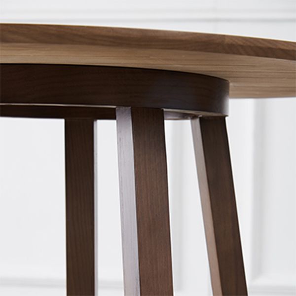 1/5 Pcs Dining Room Set Modern Style Solid Wood Dining Set with Round Table