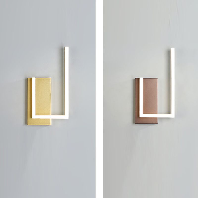 Modern Minimalist Minimalist Light Light Light Sconces Lampade a parete in metallo per soggiorno