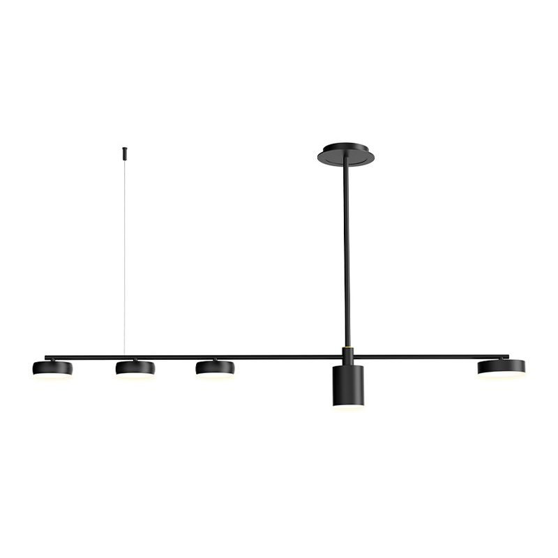 Drum Island Lighting Acrilic Contemporary Simplicity Fidurs a sospensione per il ristorante