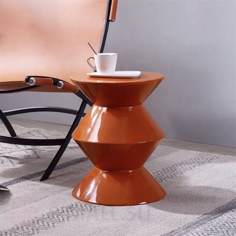 No Distressing Plastic Pedestal Modern Round 1 Coffee Table for Bedroom