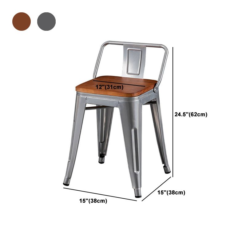 Industrial Dining Set 1/2/3/5 Pcs Kitchen Table and Chairs with Metal Frame