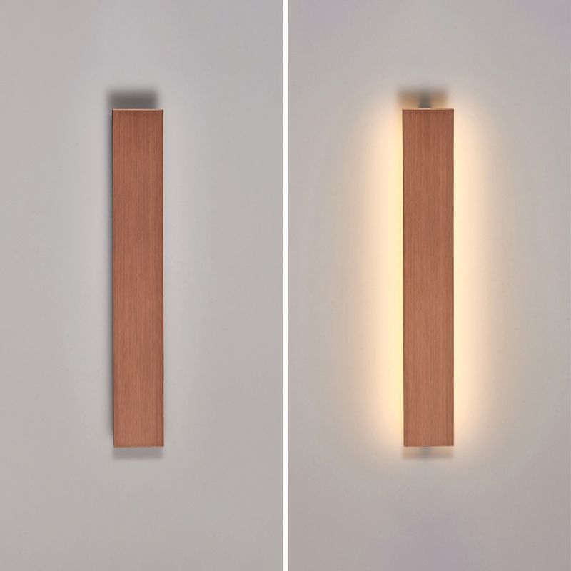 Linear Shape Metal Wall Light Modern Style Single Light Wall Mounted Light Fixture