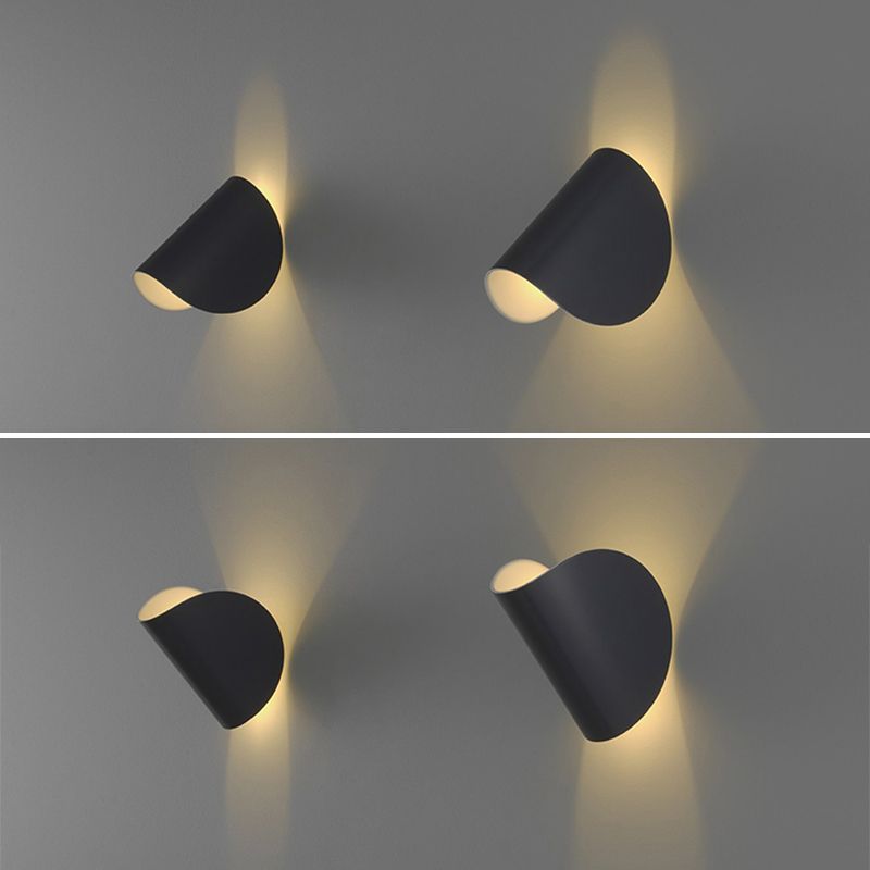 Modern Simple Iron Wall Light Arc Shape Rotatable Wall Lamp for Living Room