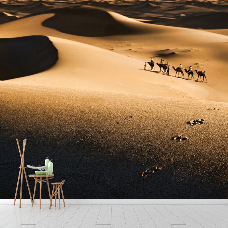 Big Desert Camel Mural Wallpaper Moisture Resistant Modern Bedroom Wall Covering